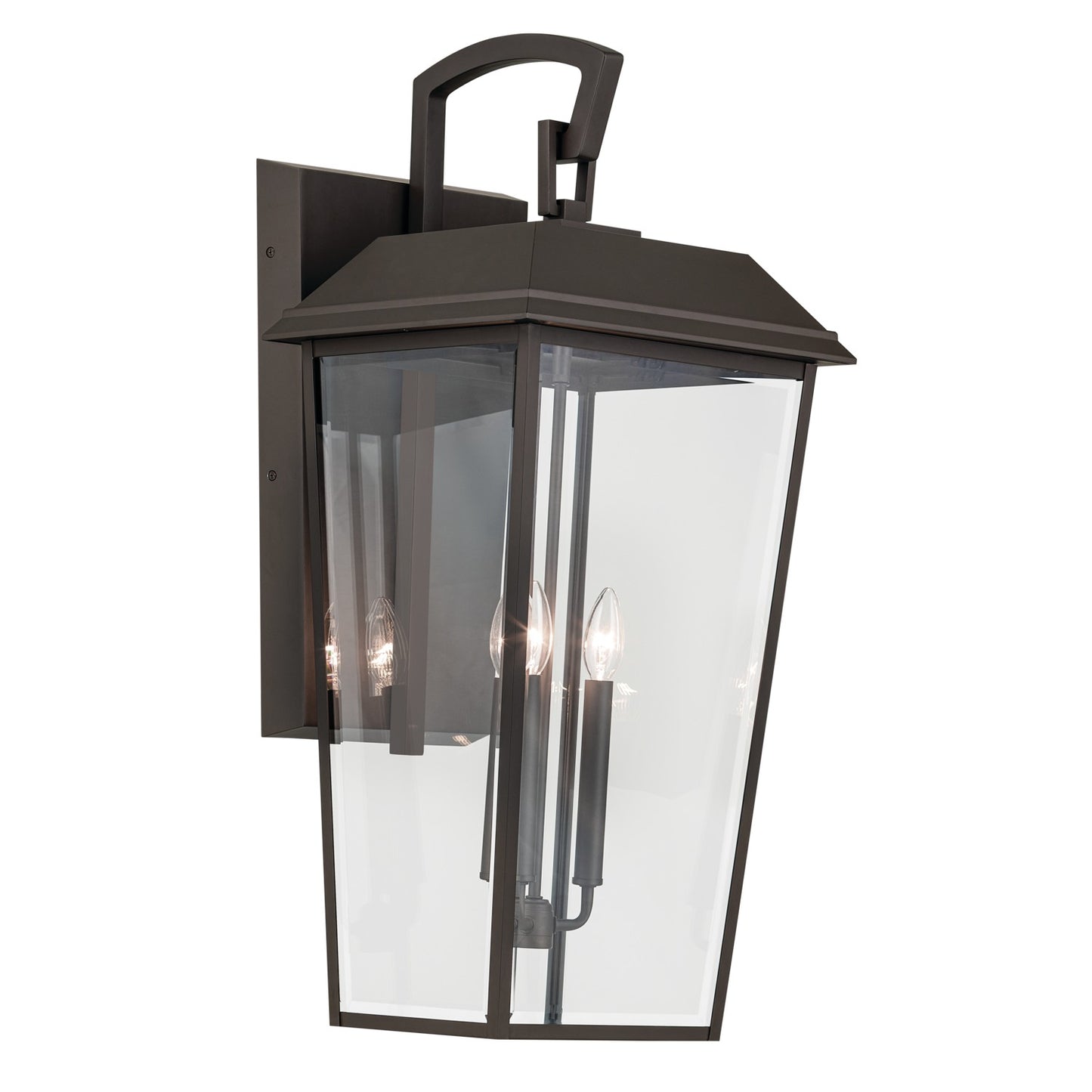 Mathus Three Light Outdoor Wall Mount in Olde Bronze