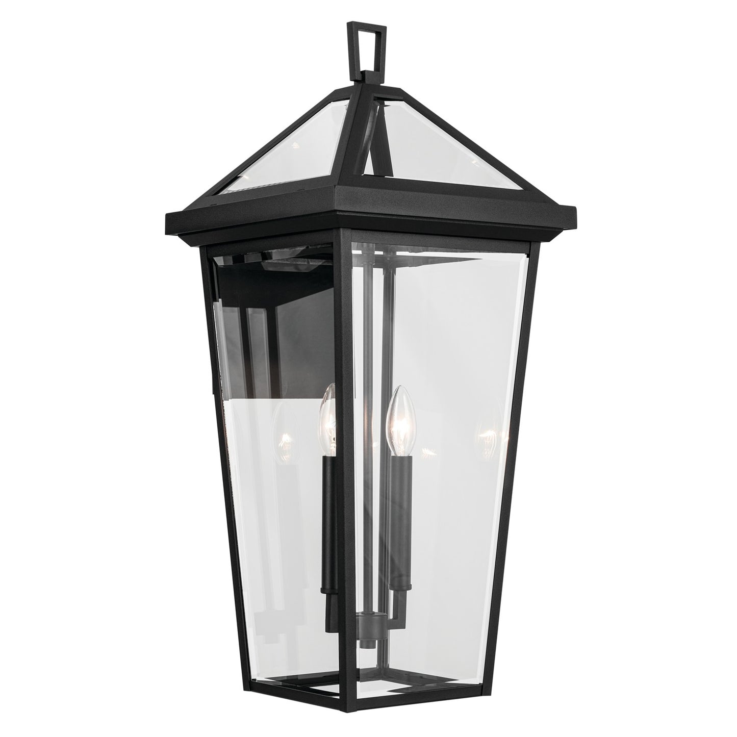 Regence Two Light Outdoor Wall Mount in Textured Black