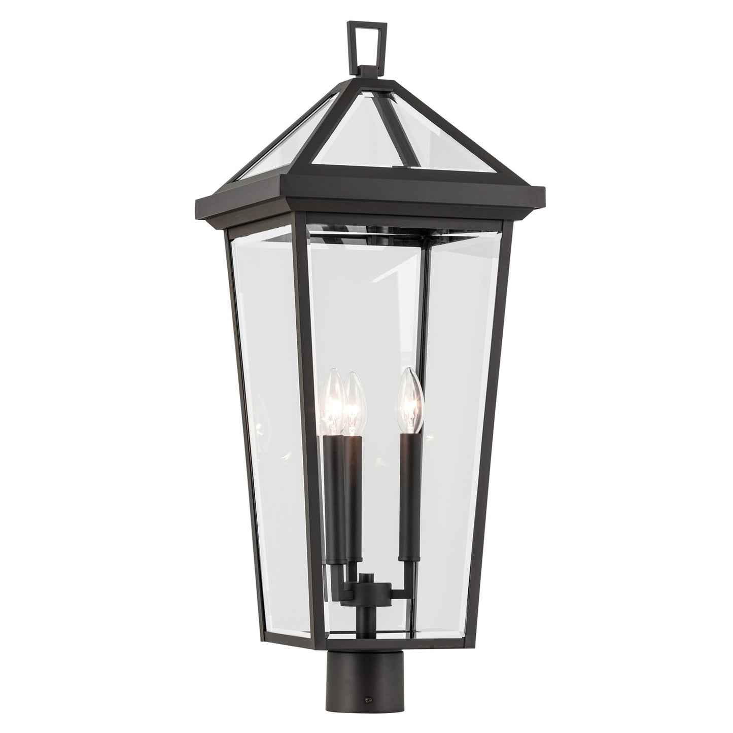 Regence Three Light Outdoor Post Mount in Olde Bronze