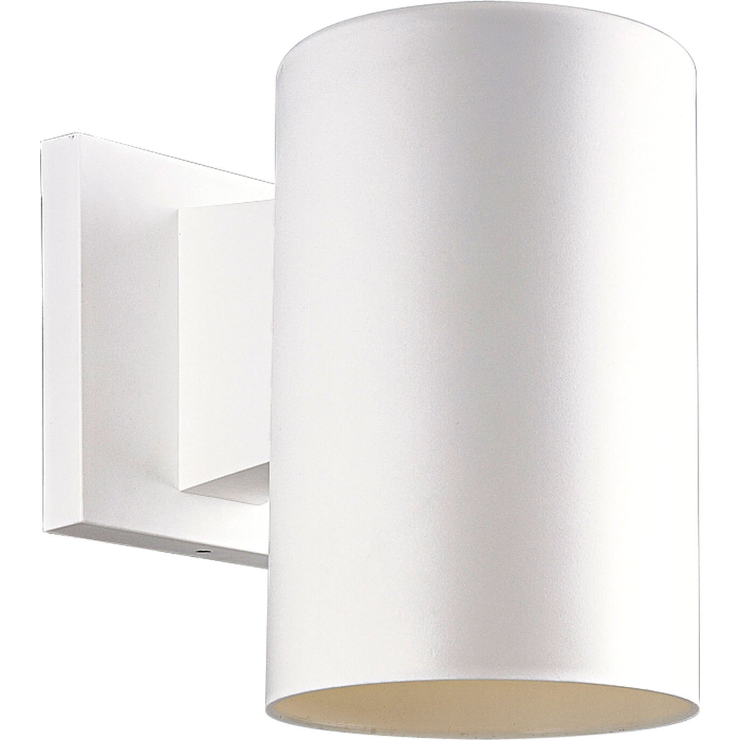 Cylinder One Light Outdoor Wall Lantern in White