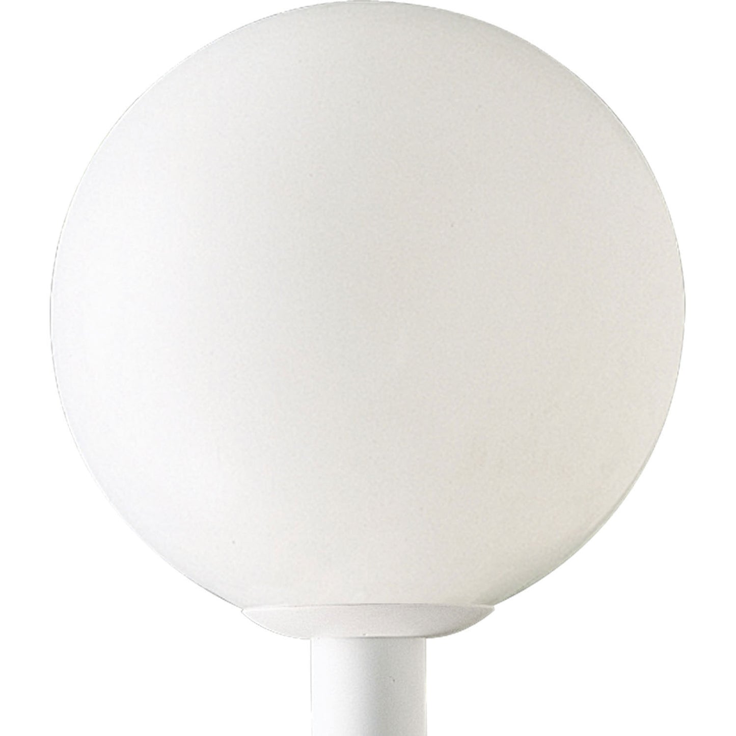 Globe One Light Post Lantern in White