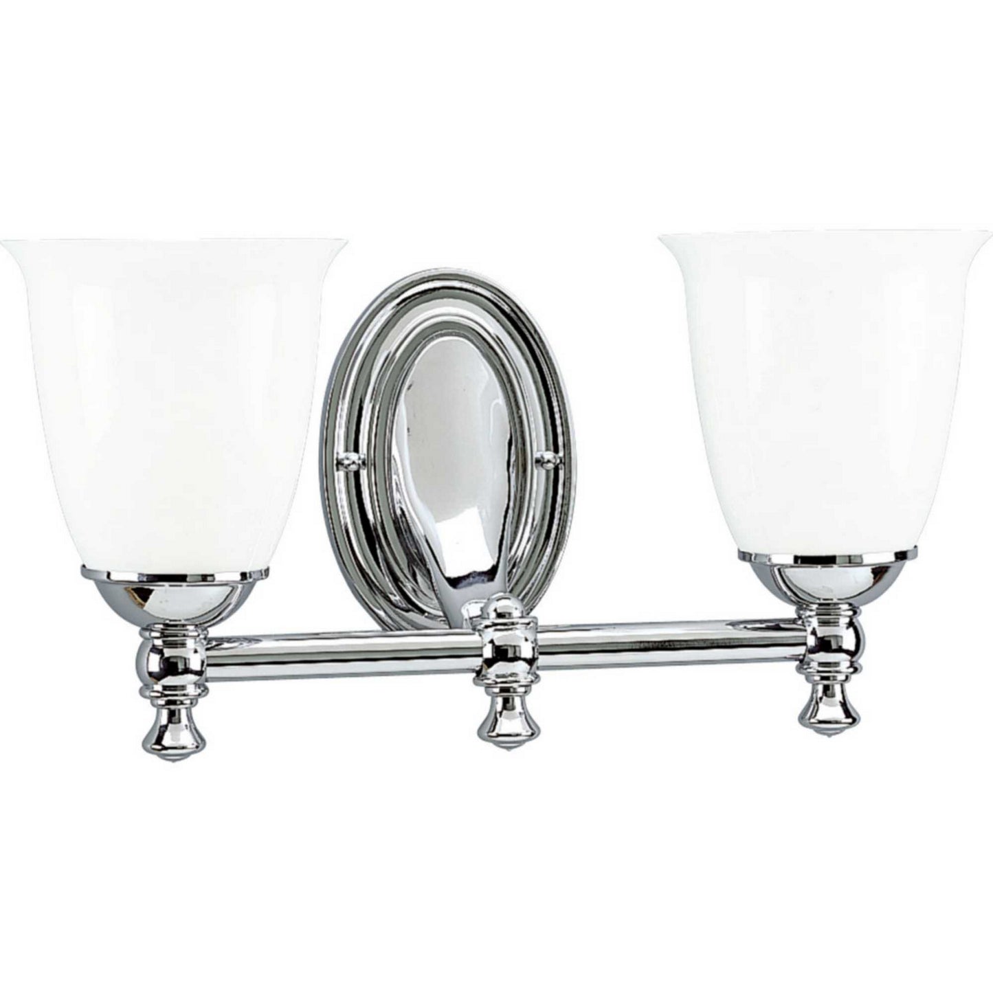 Victorian Two Light Bath in Polished Chrome