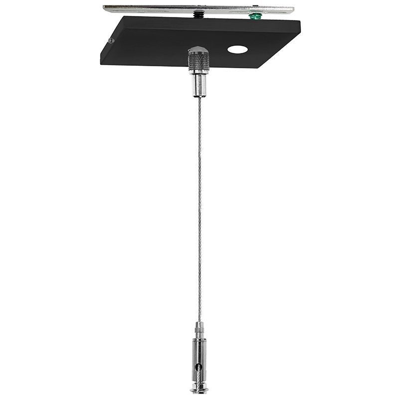 Westgate - SCL-CSQ1P-12FT-NC-BK - Suspension Canopy Set With Keyhole End Connector