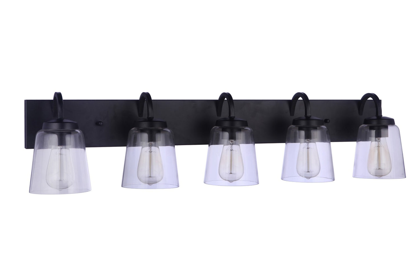 Elsa Five Light Vanity in Flat Black