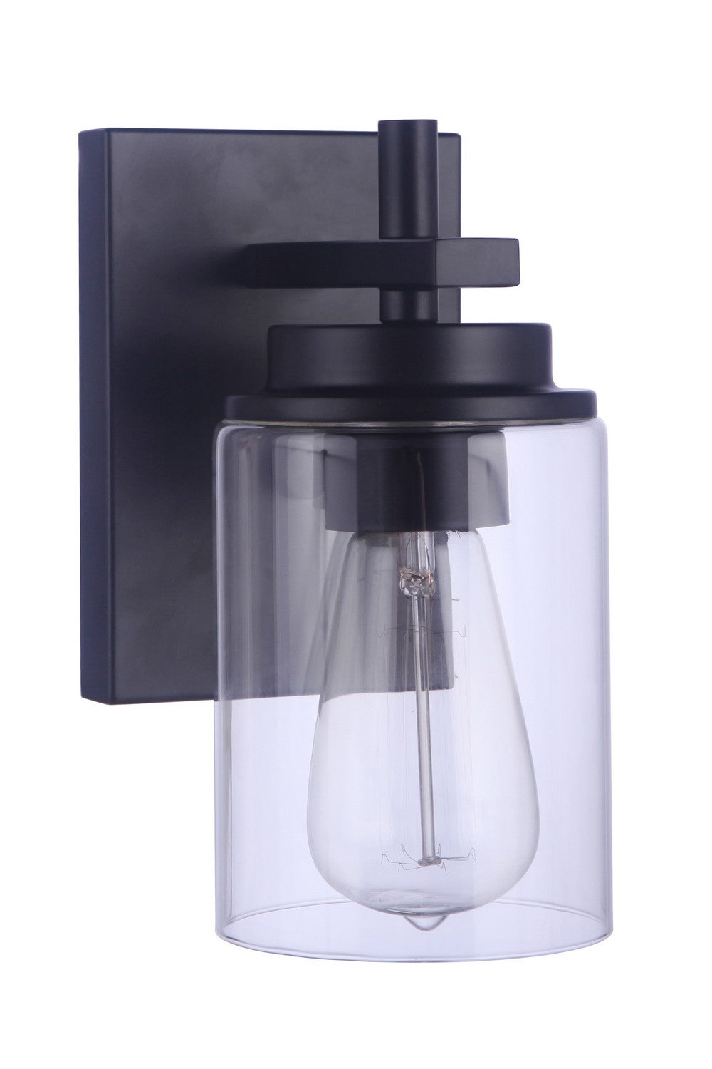 Reeves One Light Wall Sconce in Flat Black