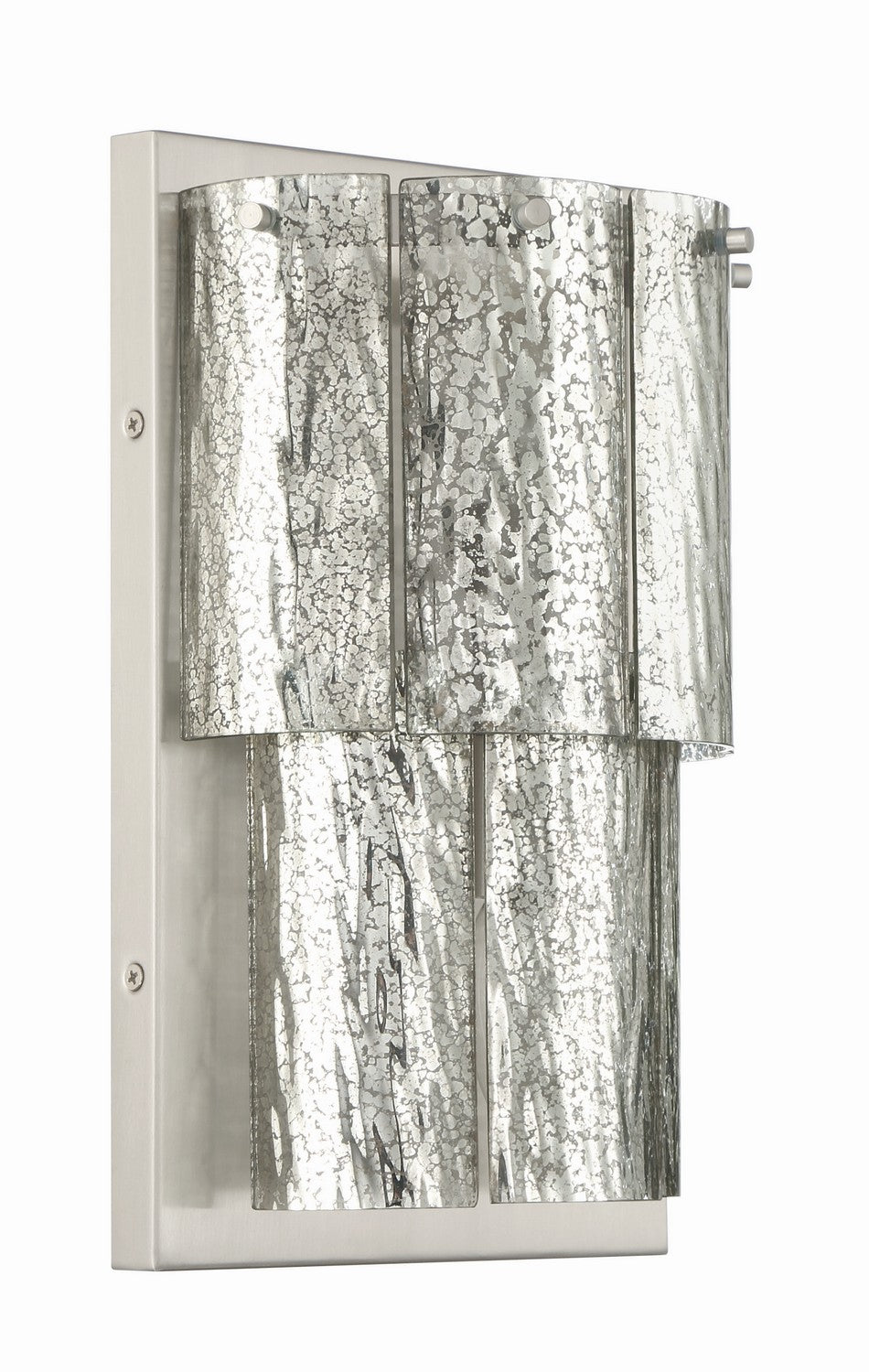 Museo Two Light Wall Sconce in Brushed Polished Nickel