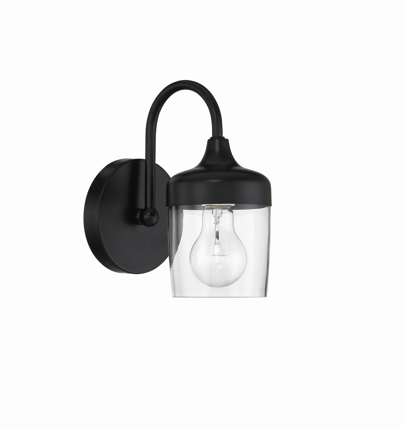 Wrenn One Light Wall Sconce in Flat Black