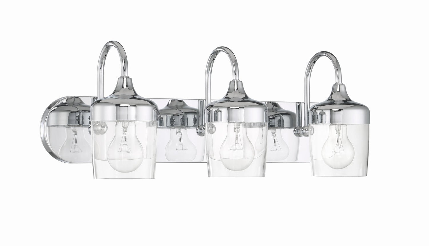 Wrenn Three Light Vanity in Chrome