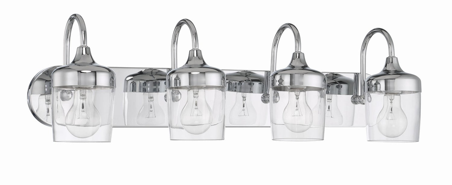 Wrenn Four Light Vanity in Chrome