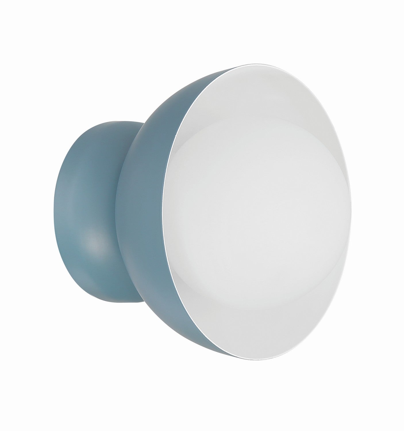 Ventura Dome One Light Wall Sconce in Dusty Blue