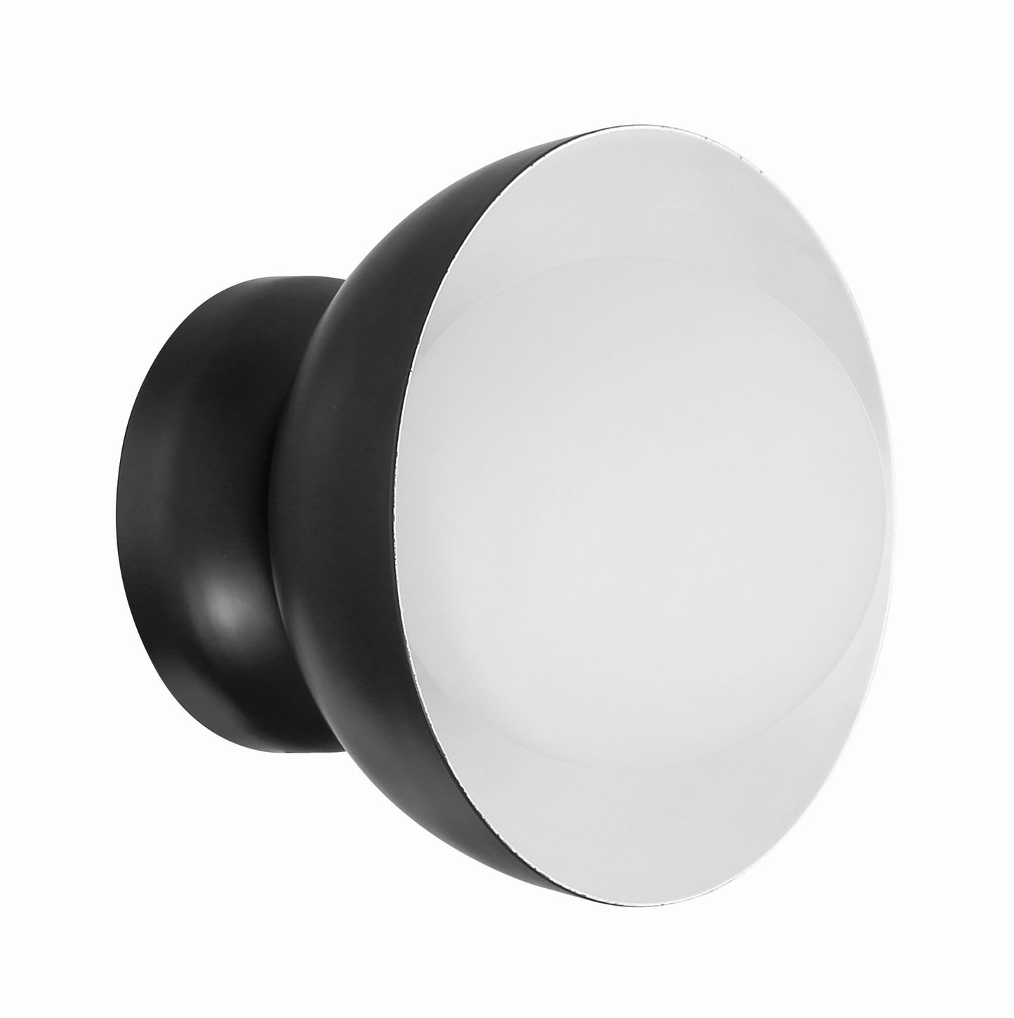 Ventura Dome One Light Wall Sconce in Flat Black