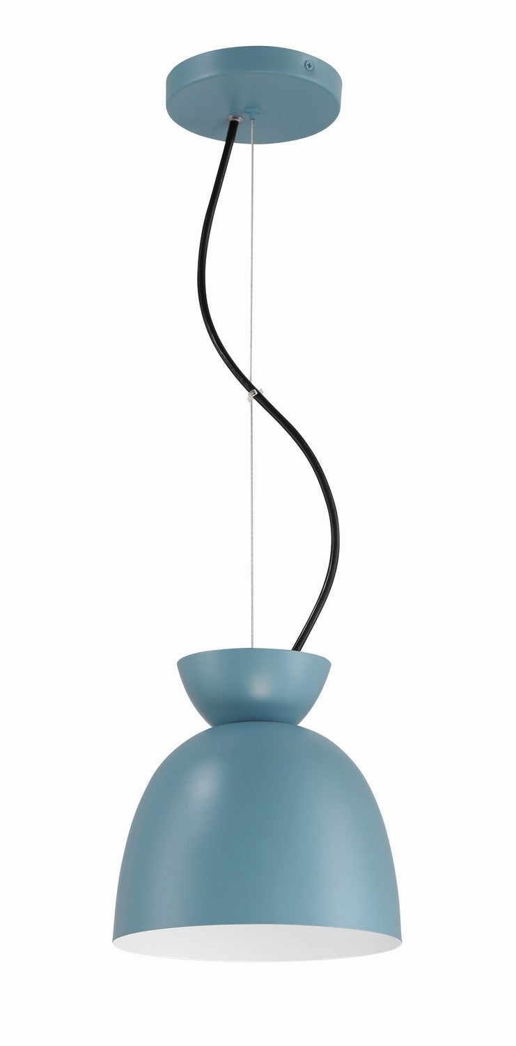 Ventura Dome One Light Mini Pendant in Dusty Blue