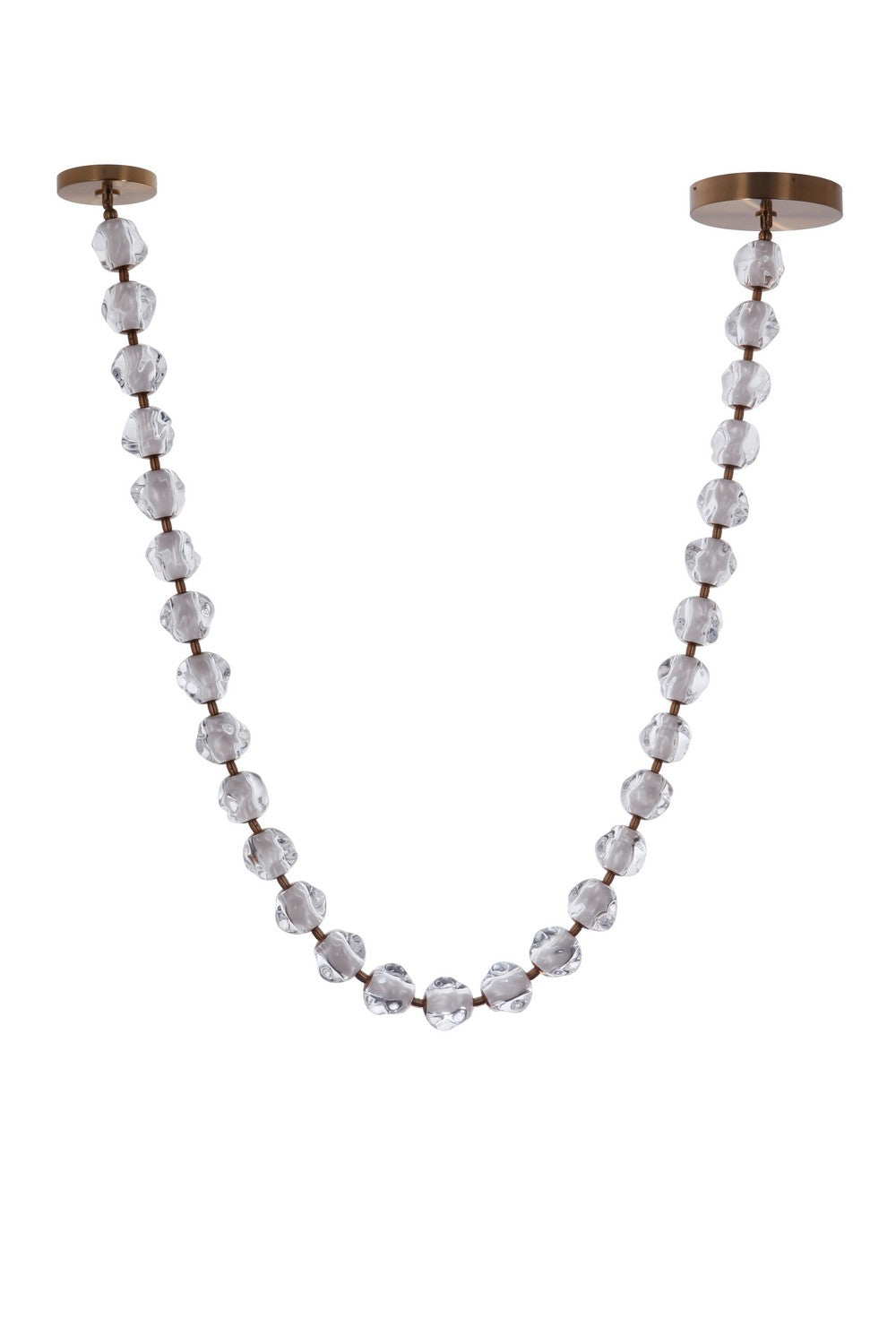 Jackie LED Pendant in Satin Brass
