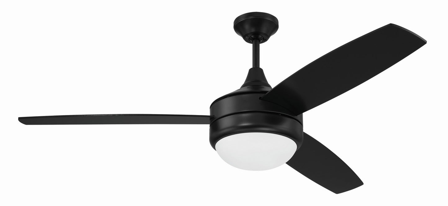 Craftmade - PHZ52FB3 - 52" Ceiling Fan - Phaze II 3-Blade - Flat Black