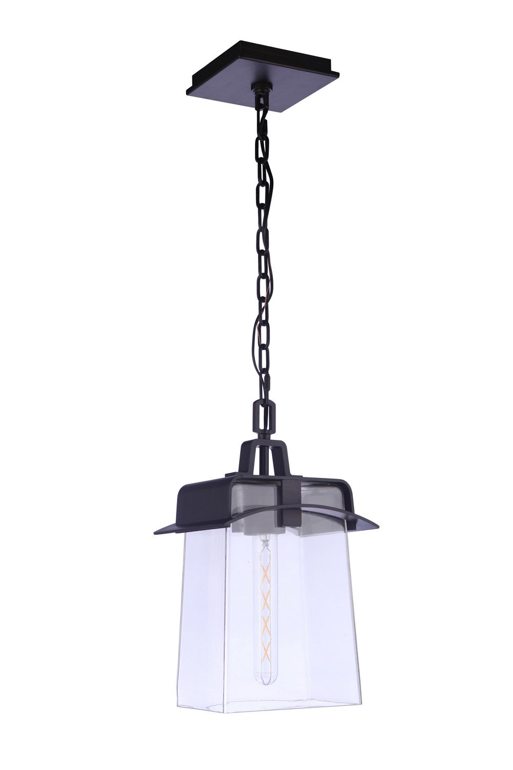 Smithy One Light Outdoor Pendant in Aged Bronze Brushed