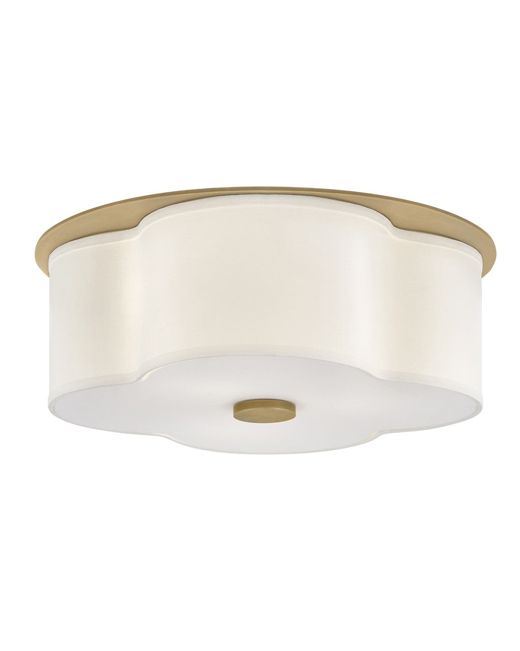 Delaney LED Flush Mount in Heritage Brass