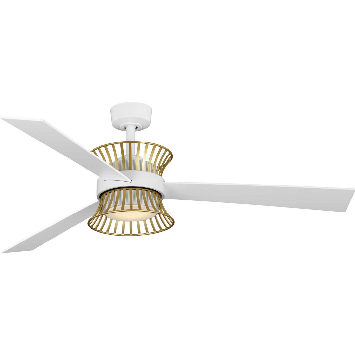 Progress Lighting - P250110-028-30 - 55" Ceiling Fan - Bisbee - Satin White