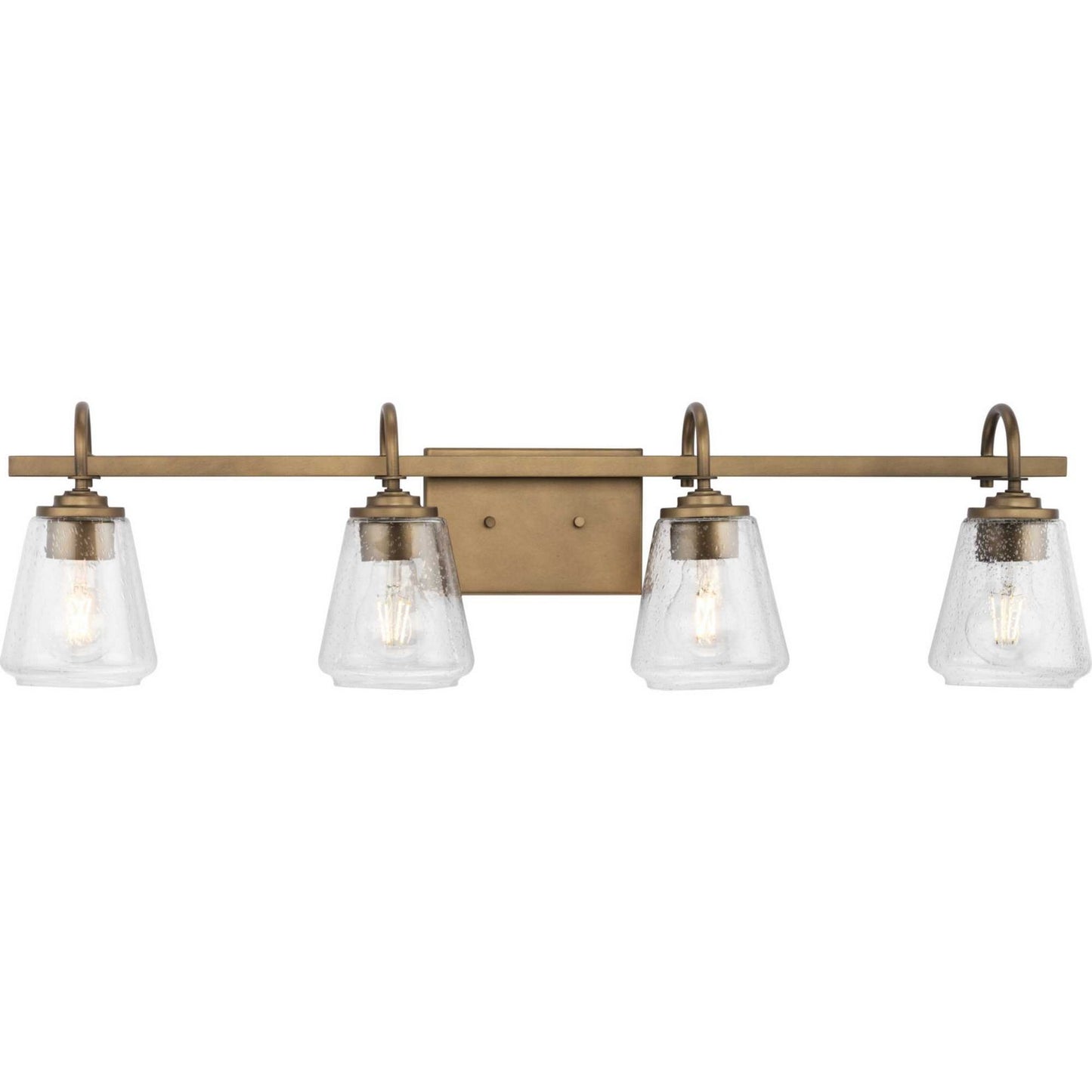 Martenne Four Light Bath & Vanity in Aged Bronze