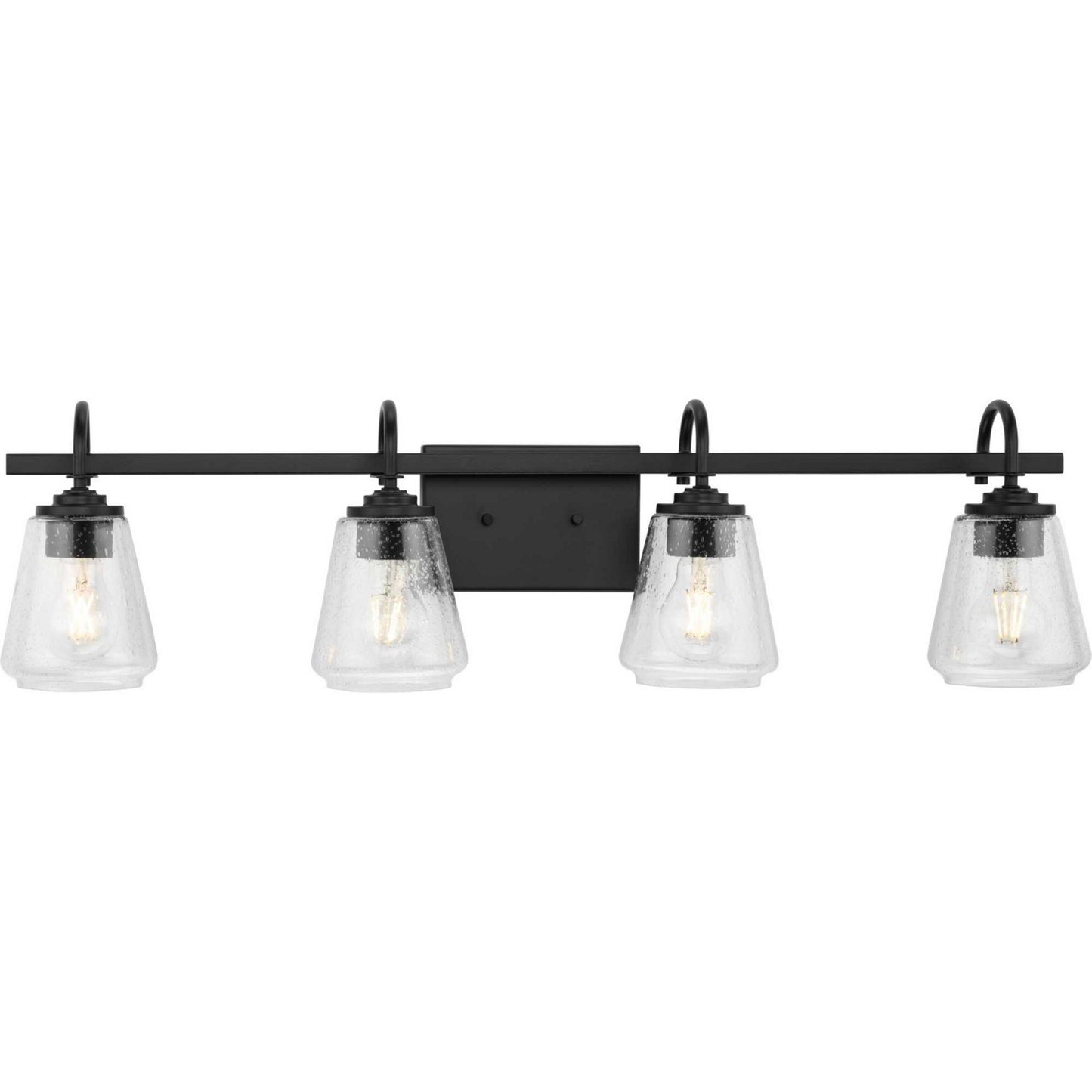 Martenne Four Light Bath & Vanity in Matte Black