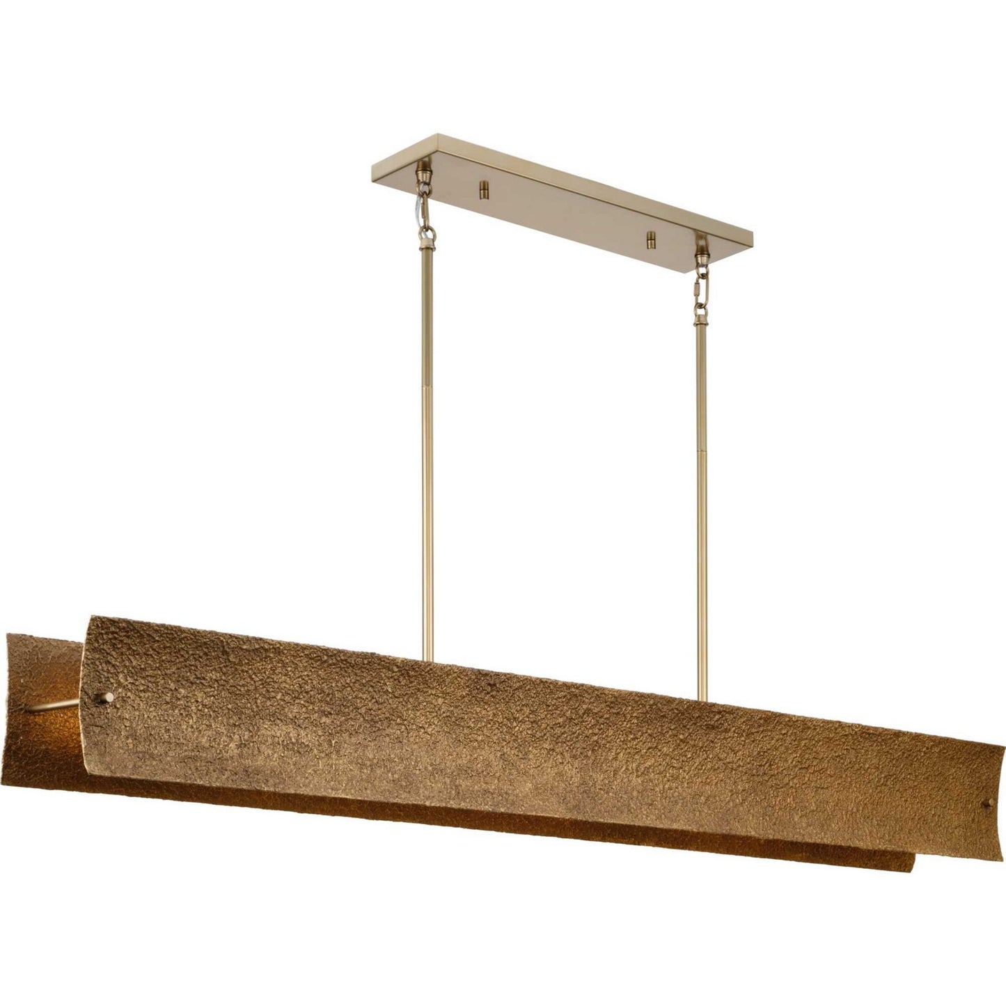 Lusail Eight Light Island Pendant in Soft Gold