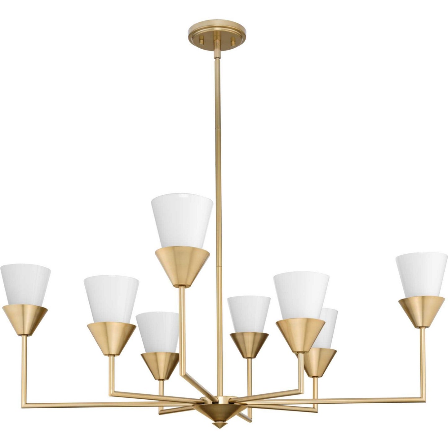 Pinellas Eight Light Chandelier in Soft Gold