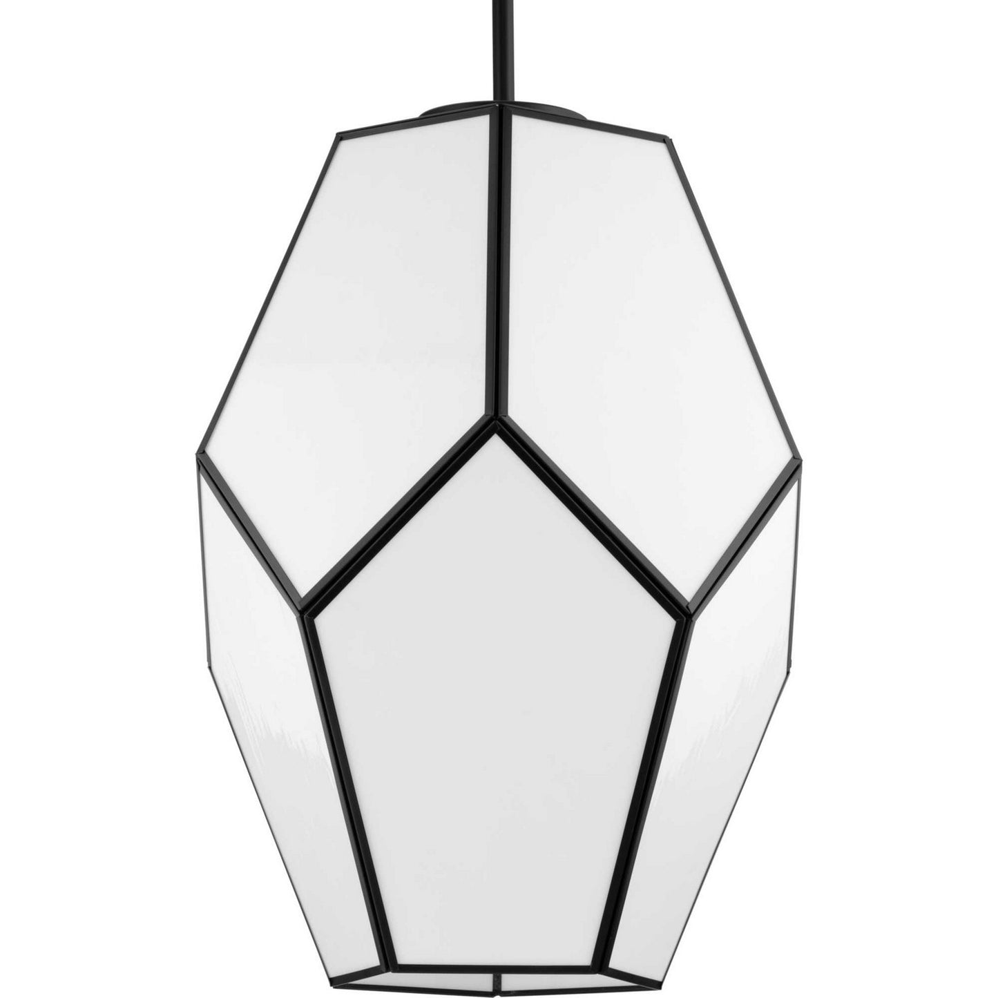 Latham One Light Pendant in Matte Black