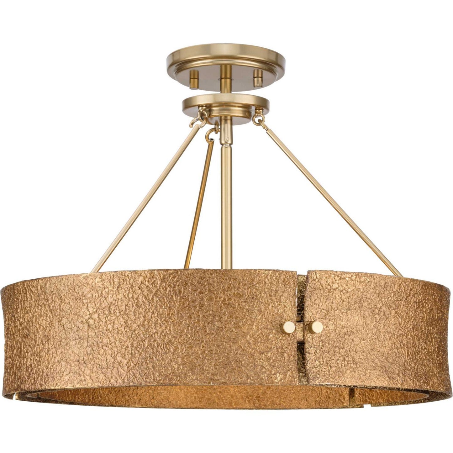 Lusail Four Light Pendant in Soft Gold