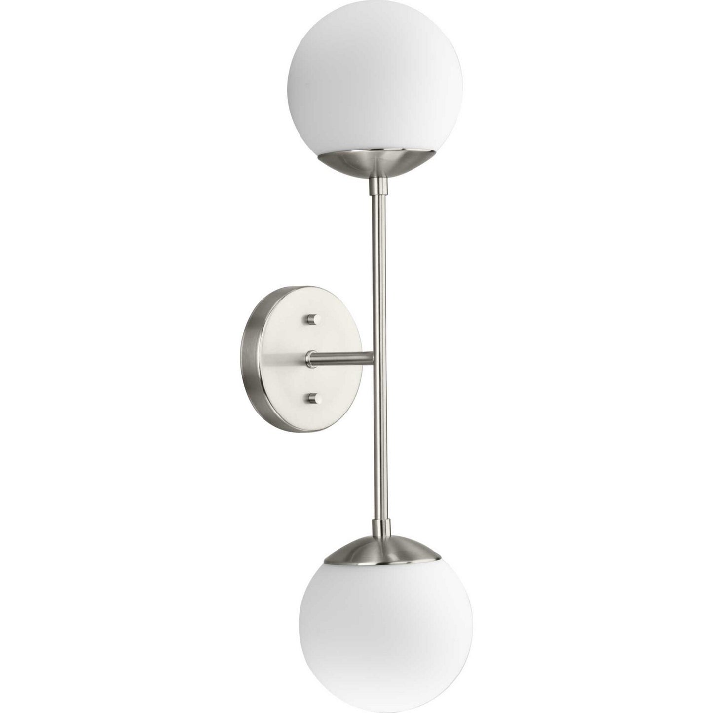 Haas Two Light Wall Bracket in Brushed Nickel