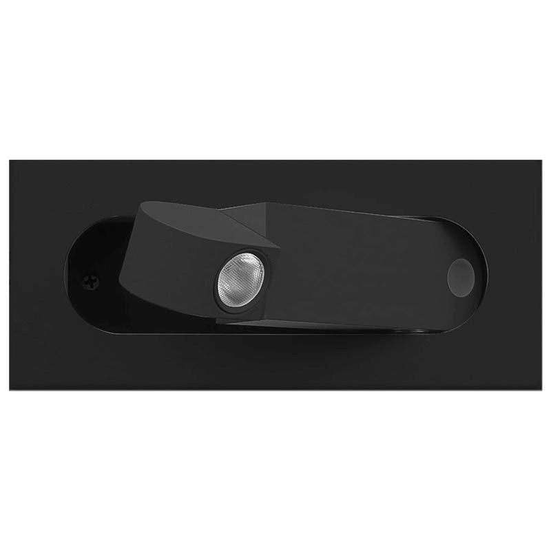 Bedside Reading Light Recessed in Black