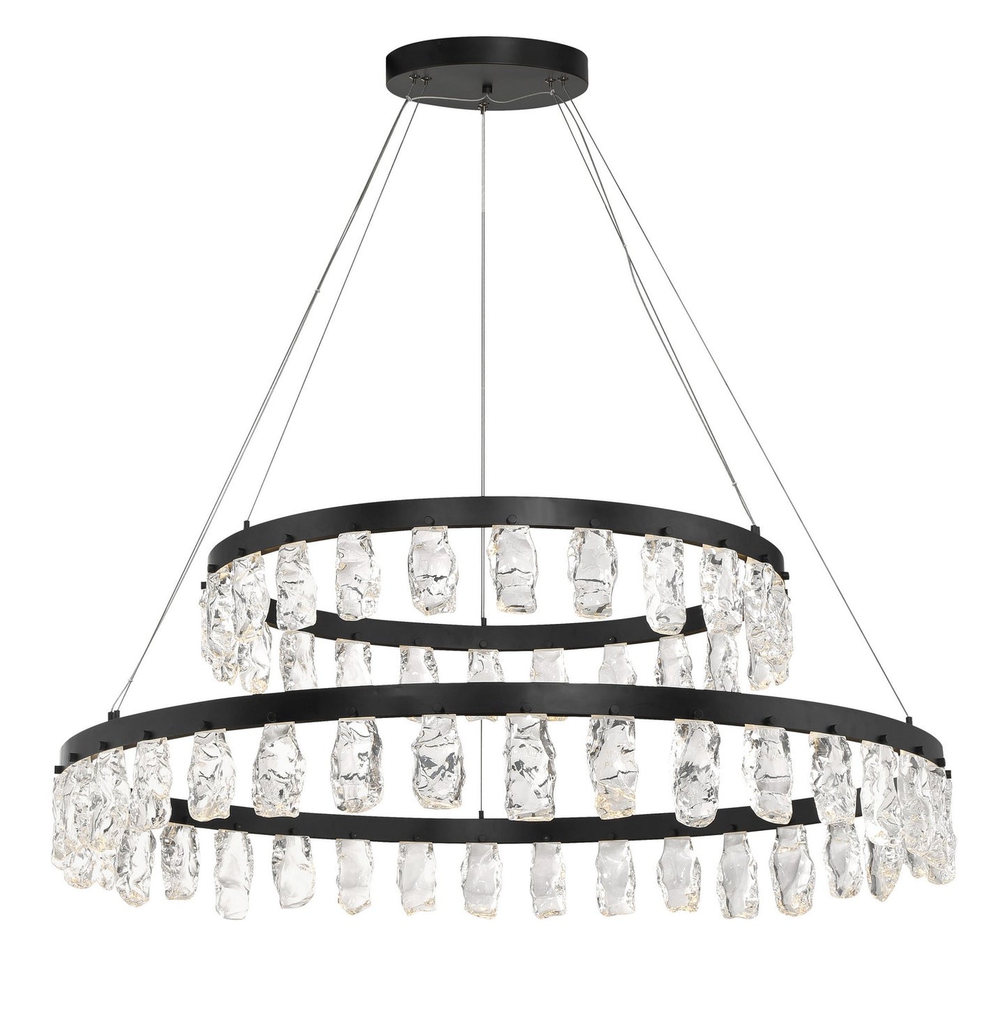 Artic Glacier LED Chandelier in Coal Black