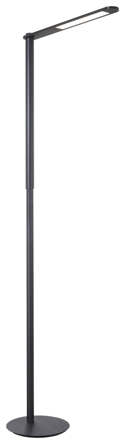 Task Portables LED Table Lamp in Coal Black & Brushed Coal