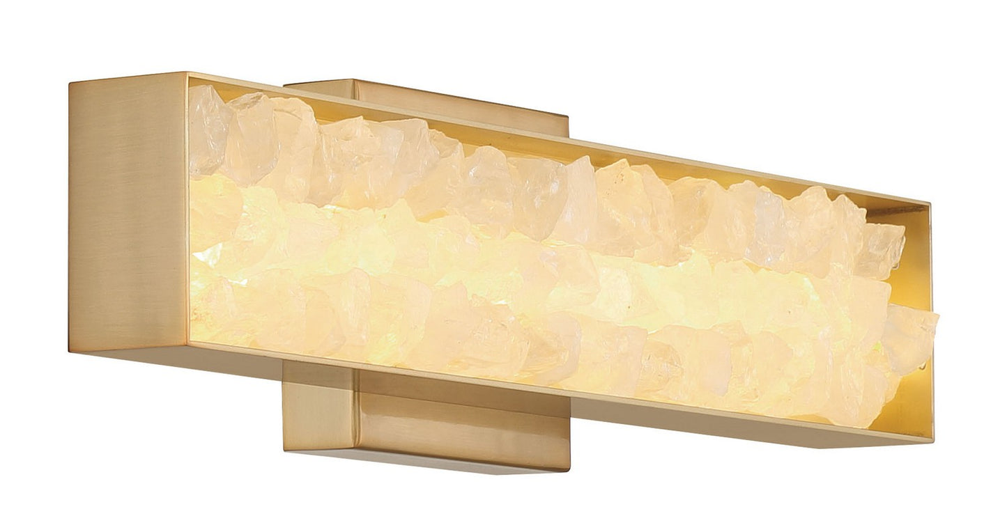 Divinely LED Wall Sconce in Celeste Brass