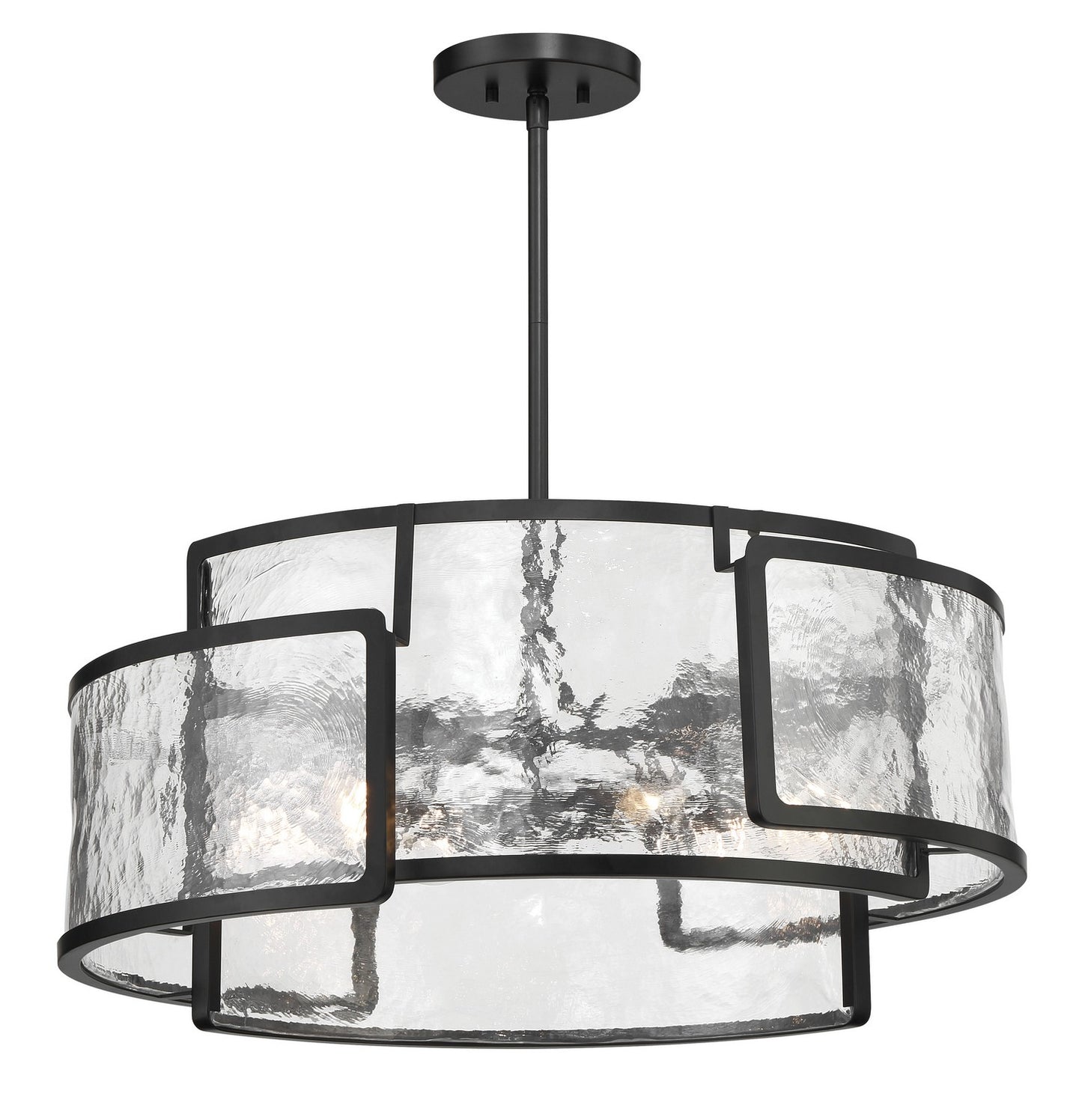 Bella Collina Six Light Pendant in Coal
