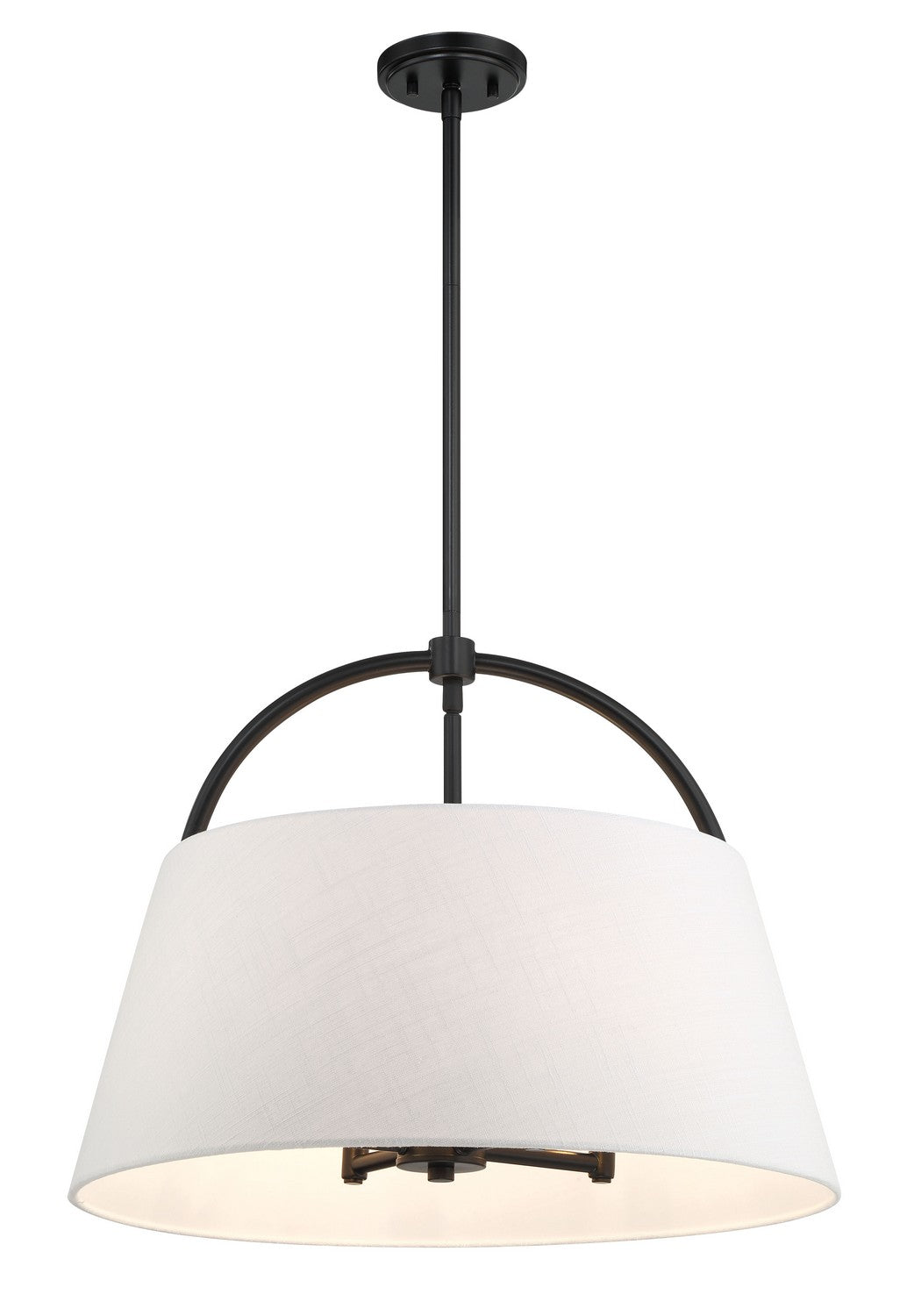 Headington Four Light Island Pendant in Coal
