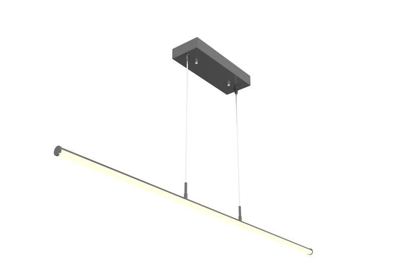 Westgate - SDTL-8FT-40-60W-MCTP-BK - Linear Tube Decorative Susp. Light Tunable - Sandy Black