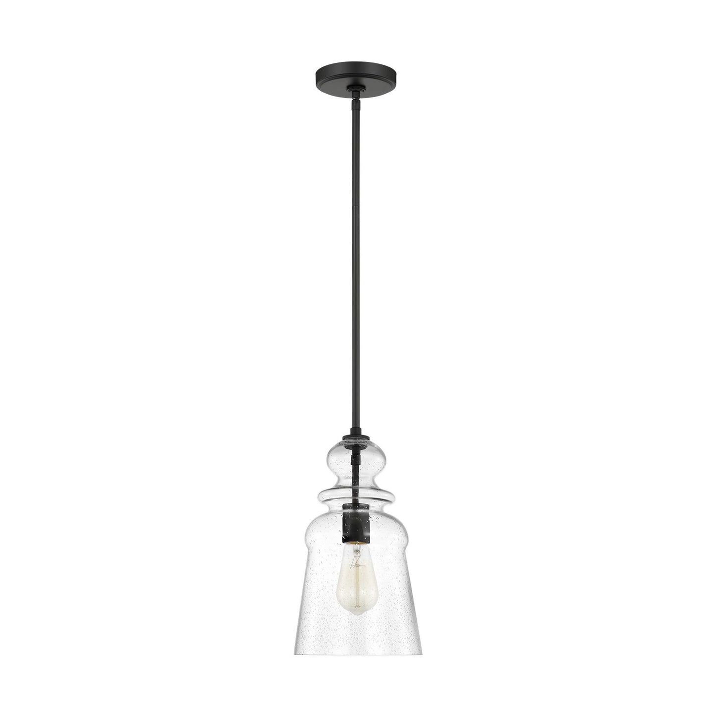 Generation Lighting - 6536901-112 - One Light Pendant - Kea - Midnight Black