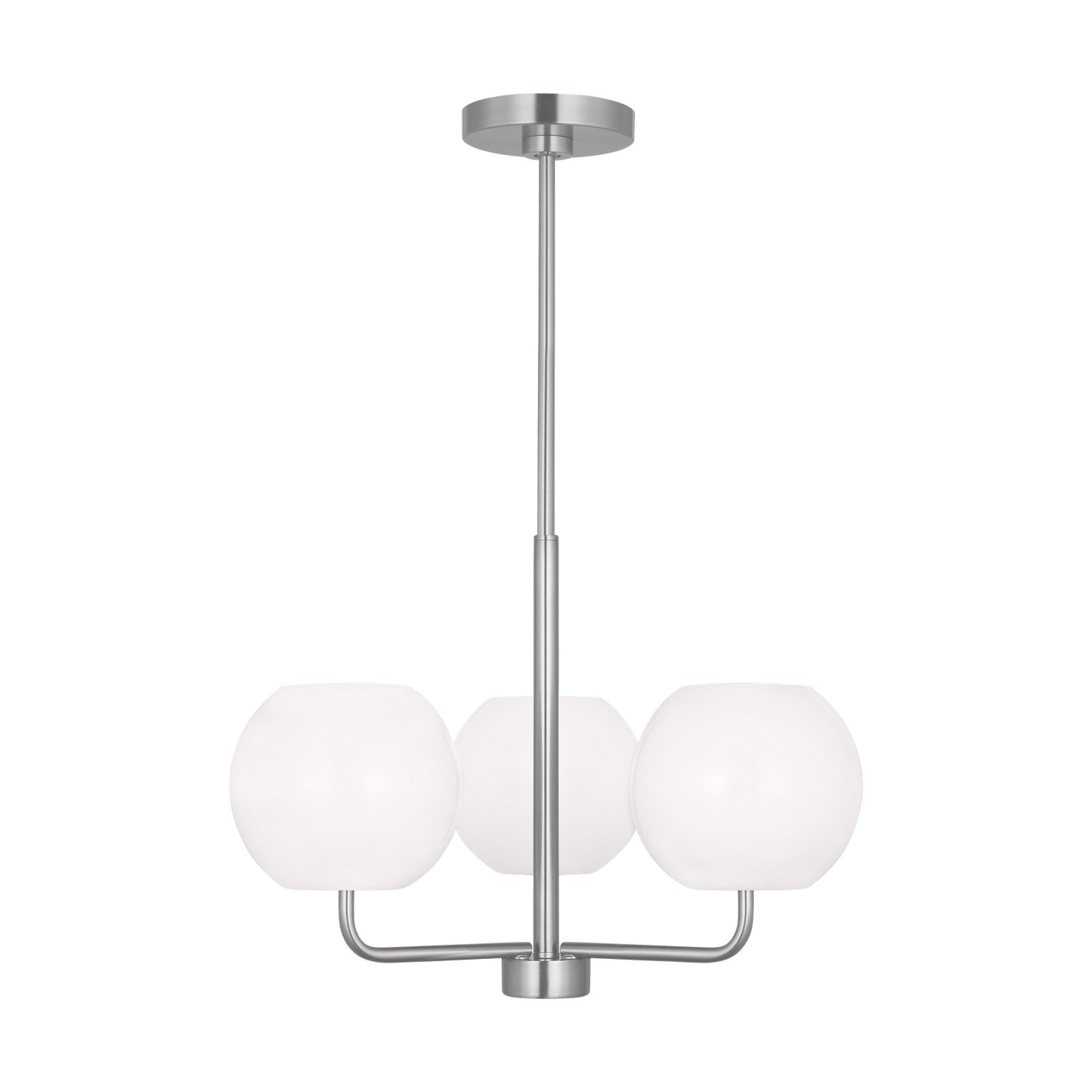 Generation Lighting - GLC1043BS - Three Light Chandelier - Rory - Brushed Steel