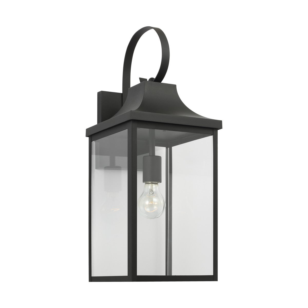 Say brook One Light Outdoor Lantern in Textured Black