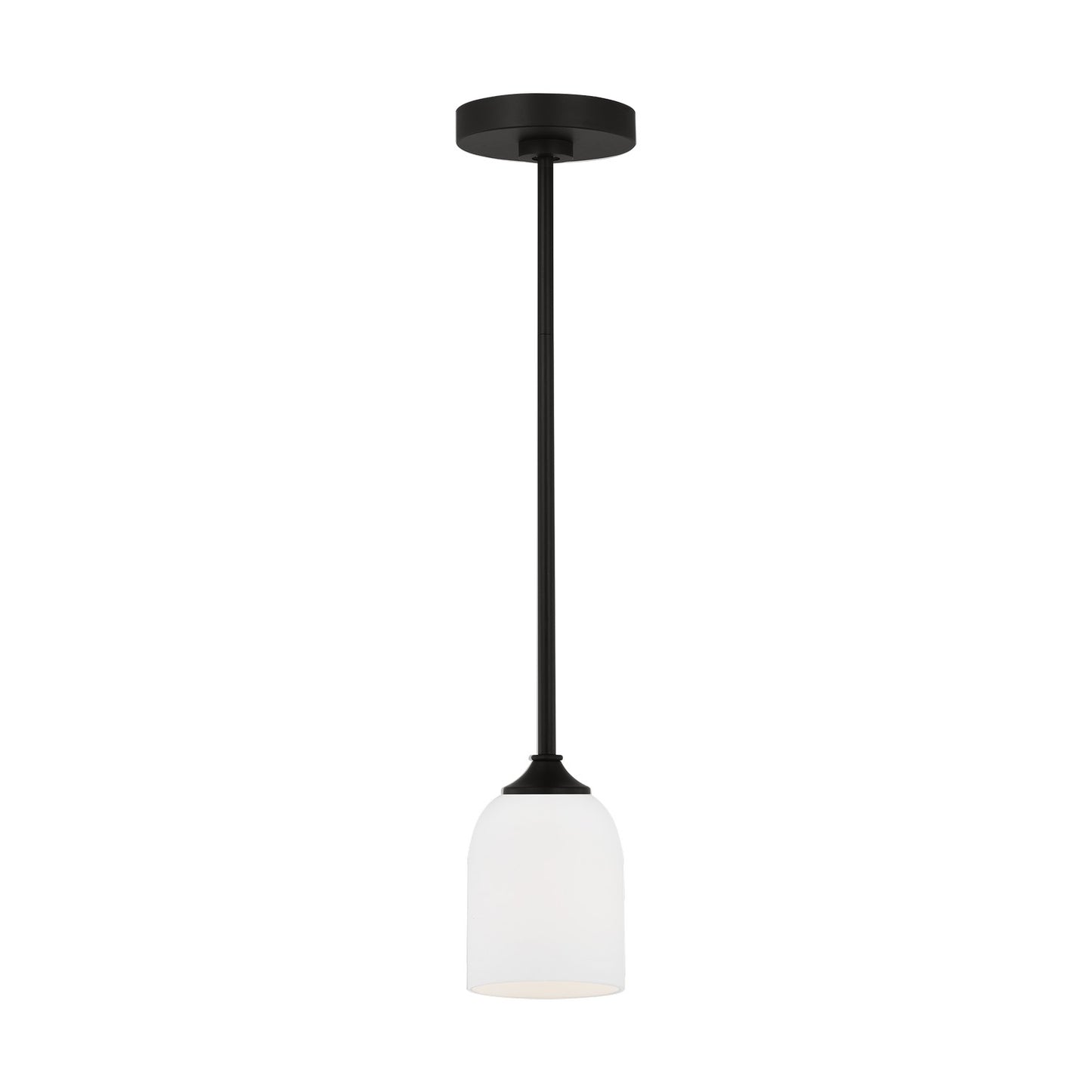 Generation Lighting - GLP1021MBK - One Light Mini Pendant - Emile - Midnight Black