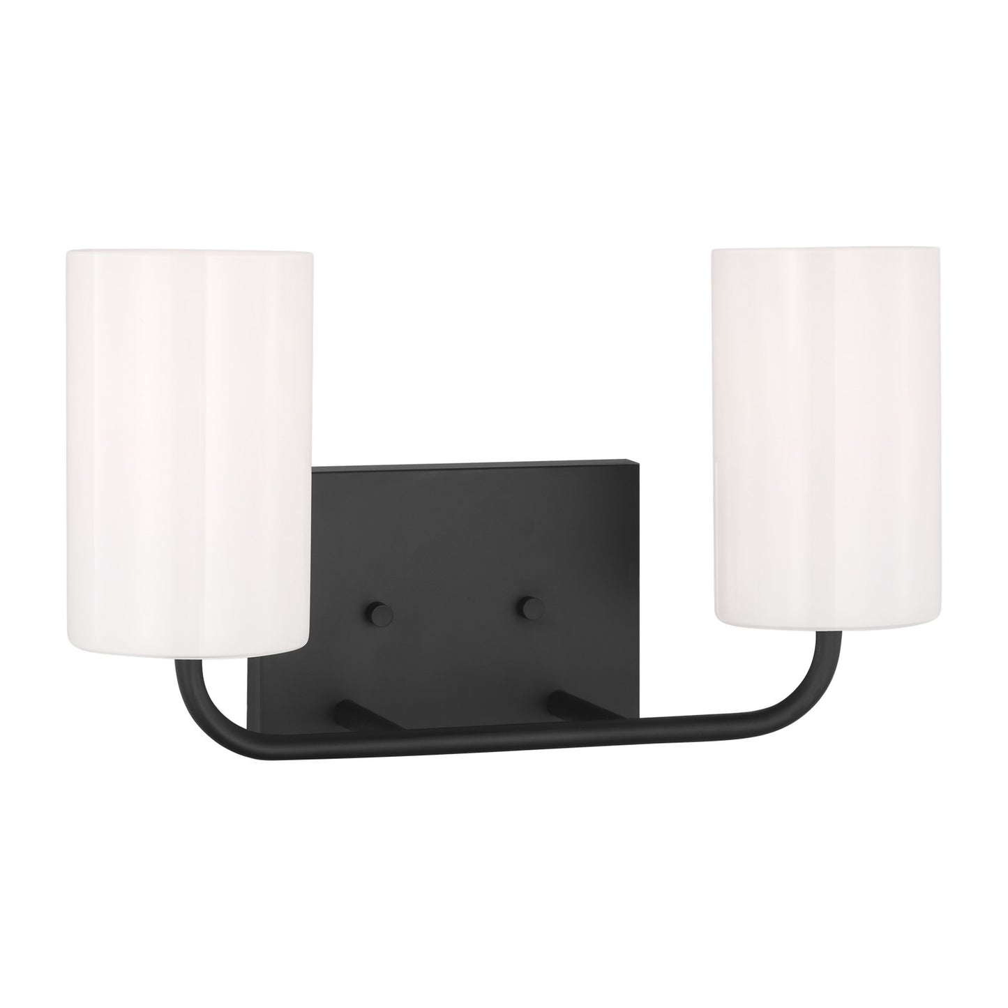 Generation Lighting - GLV1002MBK - Two Light Vanity - Rhett - Midnight Black