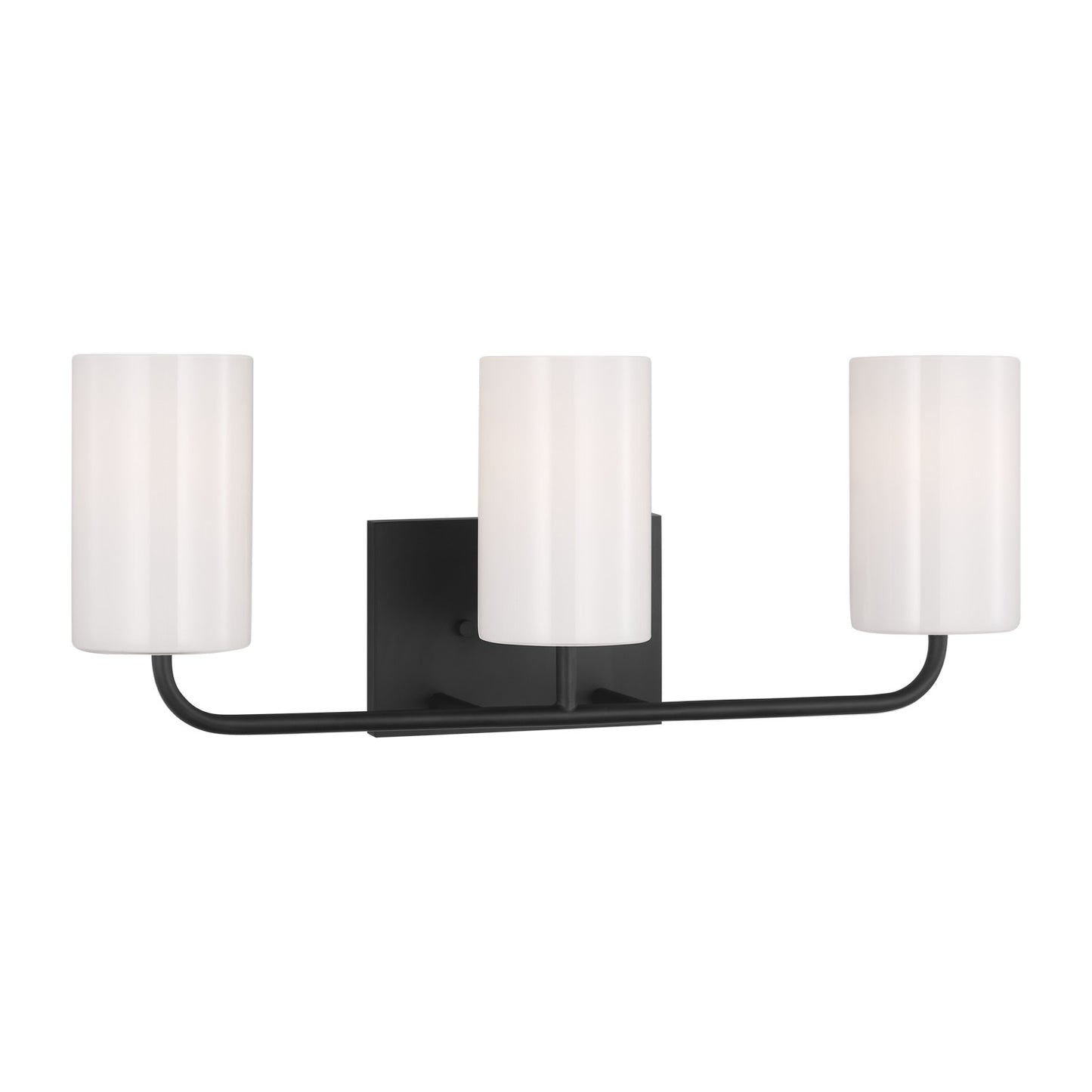 Generation Lighting - GLV1003MBK - Three Light Vanity - Rhett - Midnight Black