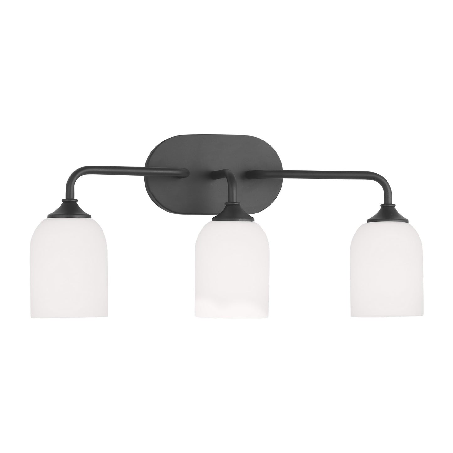 Emile Three Light Vanity in Midnight Black