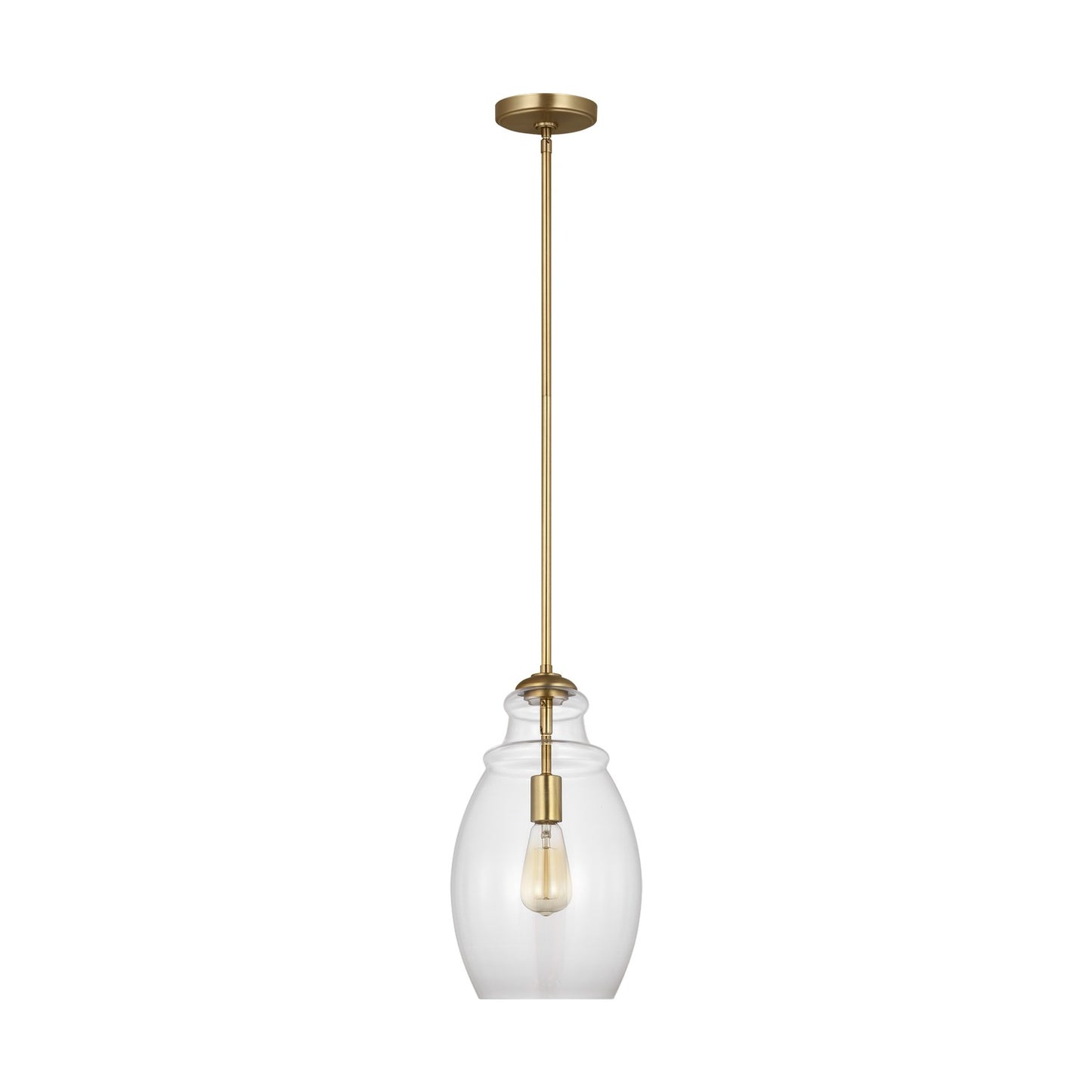 Generation Lighting - P1484SB - One Light Pendant - Marino - Satin Brass