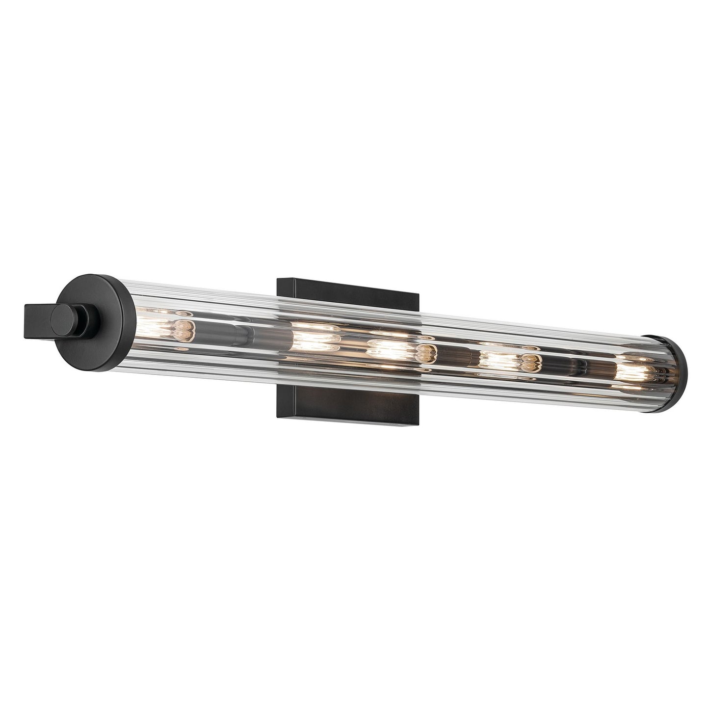 Azores Five Light Linear Bath in Black