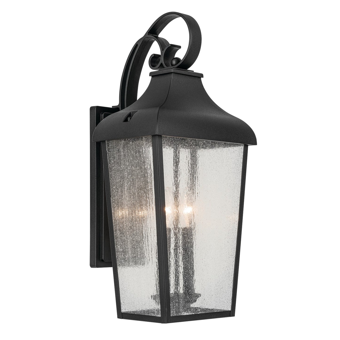 Forestdale Two Light Outdoor Wall Mount in Textured Black
