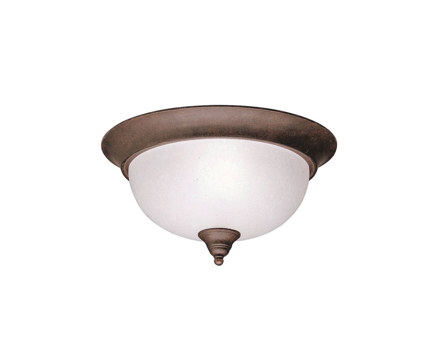 Dover Two Light Flush Mount in Tannery Bronze
