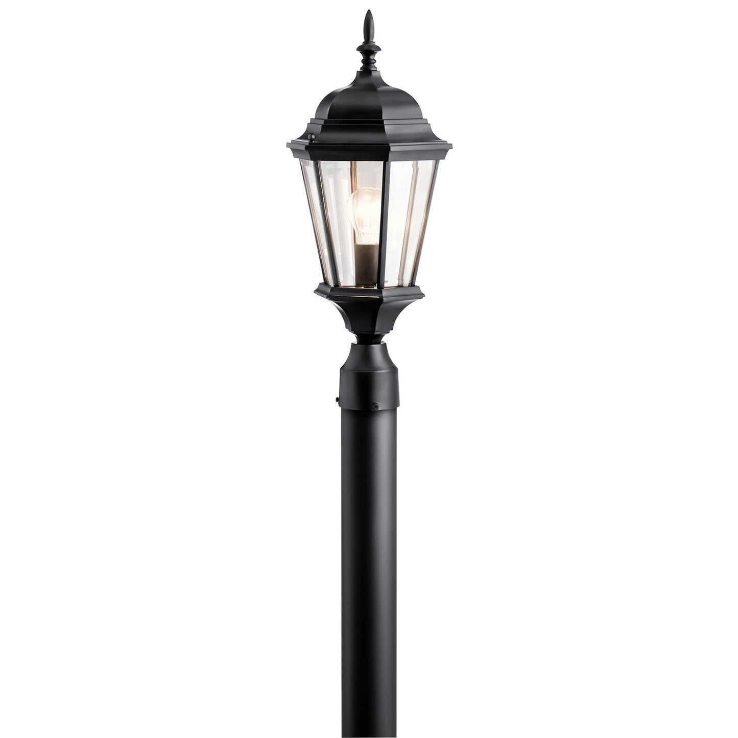Madison One Light Outdoor Post Mount in Black