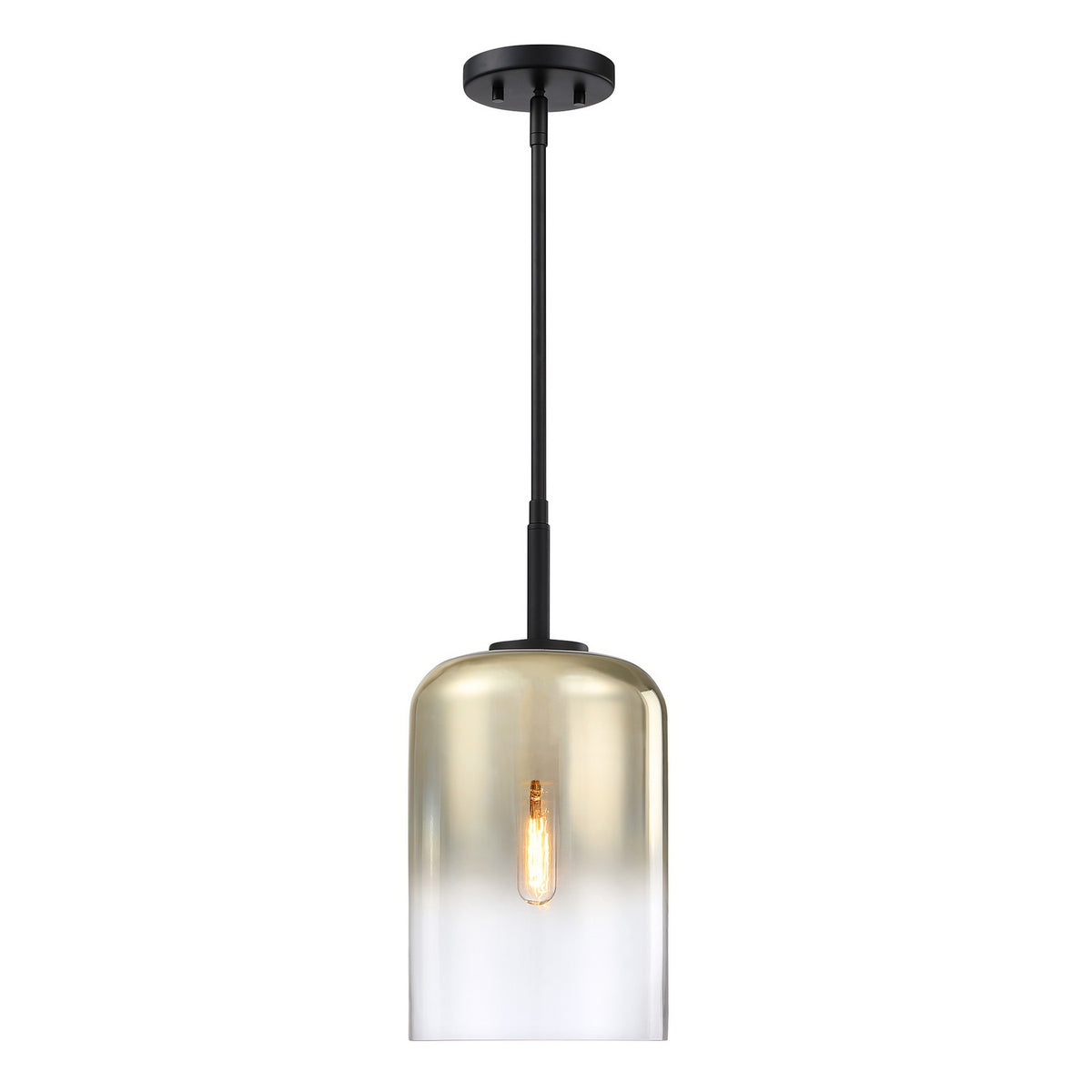 Gatsby One Light Pendant in Matte Black