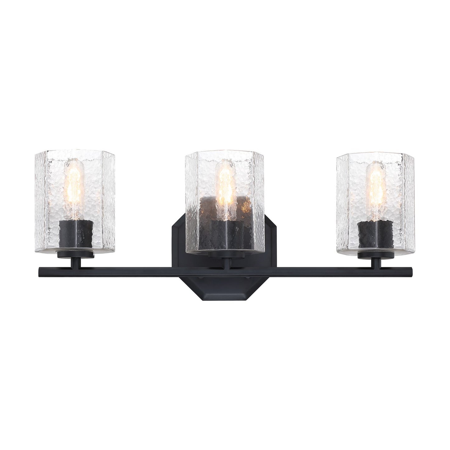 Haven Three Light Vanity in Matte Black