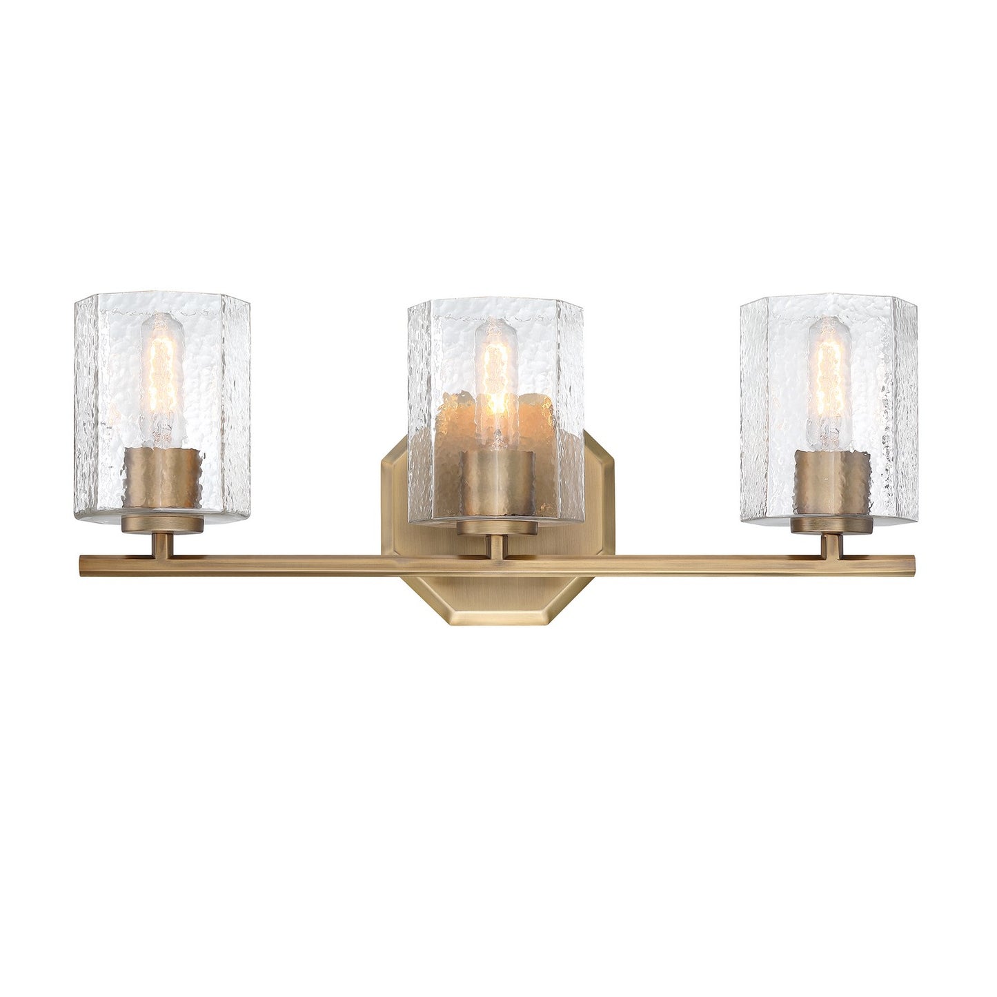 Haven Three Light Vanity in Old Satin Brass